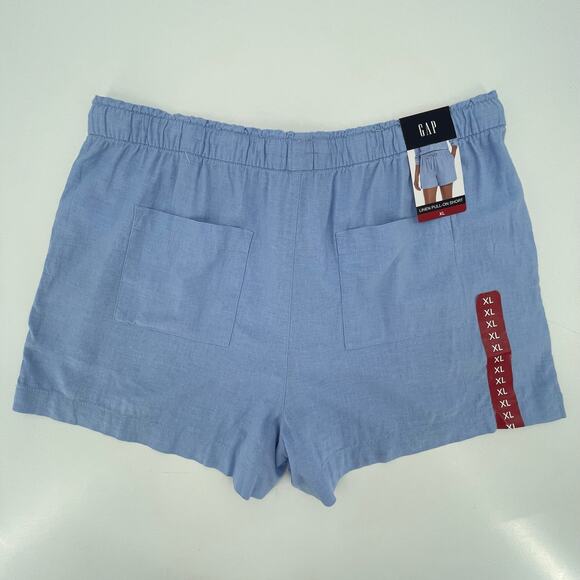 Gap Women's Linen Blend Shorts NWT, Sz. XL - Picture 2 of 9